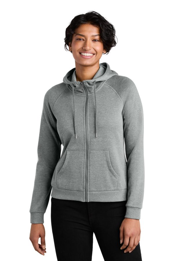 Allmade Women's Organic CVC Fleece Full-Zip Hoodie