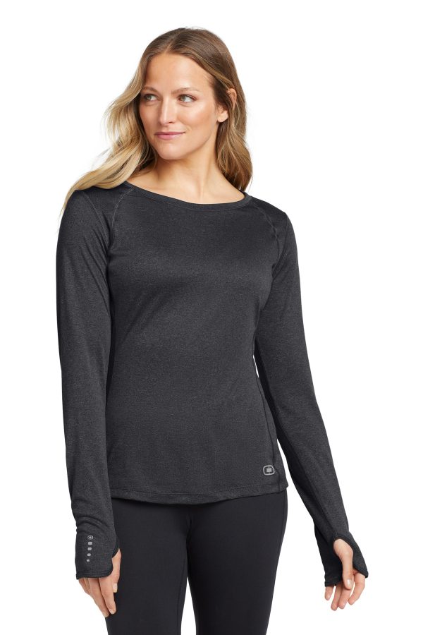 OGIO Women's Long Sleeve Pulse Crew.