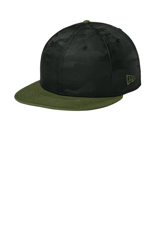New Era Camo Flat Bill Snapback Cap