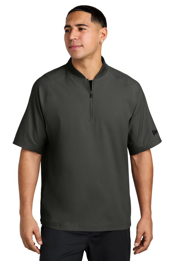 New Era Cage Short Sleeve 1/4-Zip Jacket.