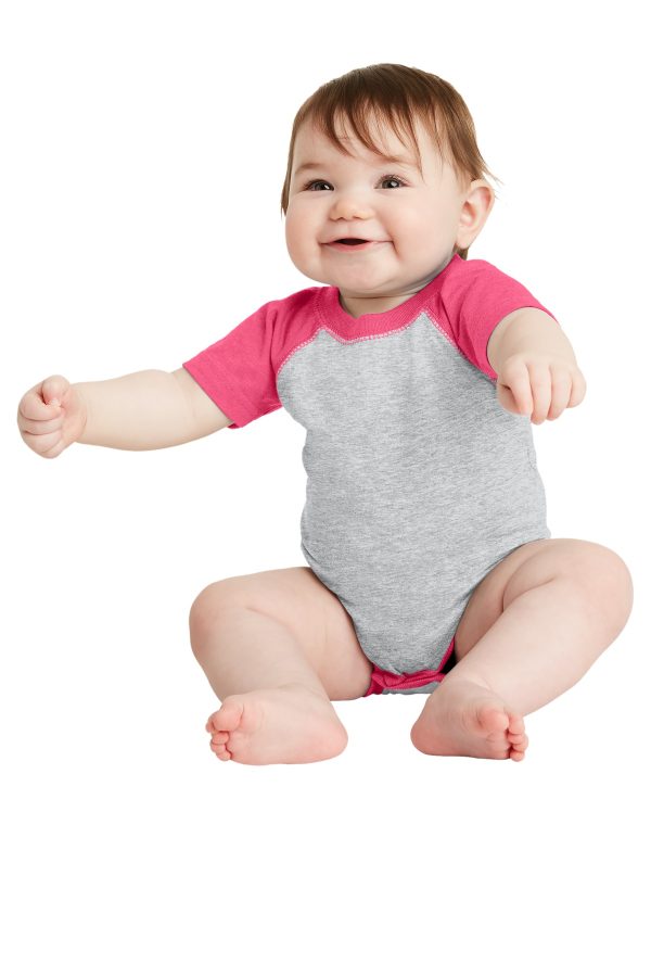 Rabbit Skins Infant Baseball Fine Jersey Bodysuit.