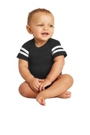 Rabbit Skins Infant Football Fine Jersey Bodysuit.