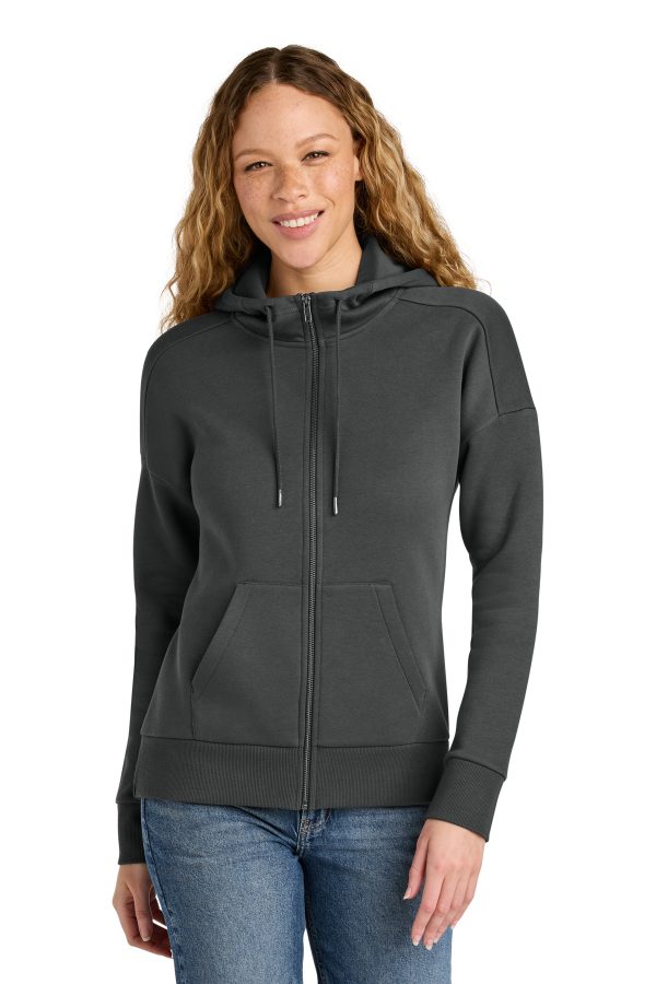 District Women's Perfect Weight Fleece Drop Shoulder Full-Zip Hoodie